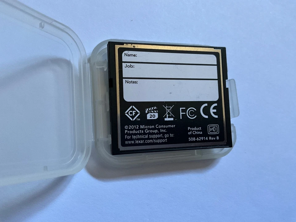 1pcs 16gb Lexar CF TYPE I compactflash memory  cards for Canon,Kodak,Nikon - Image 2 of 2