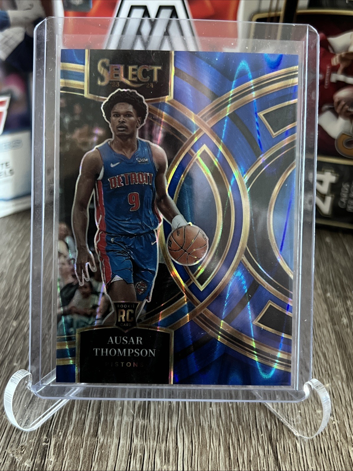 2023-24 Select Ausar Thompson Premier Blue Flash Prizm RC SP /99