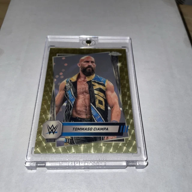 2025 Topps Chrome WWE Tommaso Ciampa Gold Vinyl Parallel 1/1 SSP