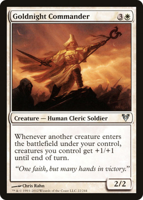 Goldnight Commander #22 (LP) Avacyn Restored AVR Magic MTG