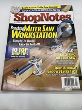 ShopNotes Magazine April 2008 Issue 98 Woodworking Benchtop Miter Saw August