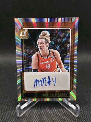 #ad 2025 Panini Donruss WNBA Marina Mabrey Signature Series Holo Laser Auto Sun $32.00