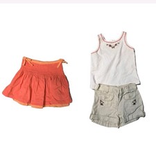 Janie And Jack Baby Girls 3-6 Months Tank Skirt Shorts Lot of 3 Vintage Y2K