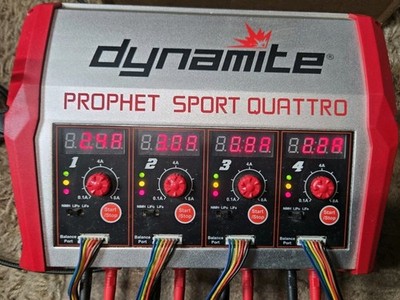 Dynamite Prophet Sport Quattro 400W AC/DC Charger 100W Per Channel DYN4110 Works