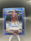 2025-26 Bowman Chrome Davion Hannah 1st Auto Blue Refractor #d 096/150 U Alabama