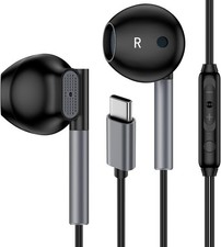 USB C Samsung Headphones Wired for Samsung Galaxy S25 Edge S24 Ultra S23 S22 S21