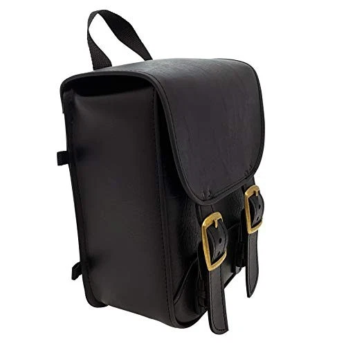 Willie & Max Brass Monkey Motorcycle Sissy Bar Bag 59591-08, Black - Picture 6 of 7