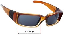 SFx Replacement Sunglass Lenses fits Smith Syndicate - 58mm Wide
