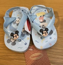 Havaianas Toddler Mickey Mouse Flip Flops Sandals Sz 6 C NEW