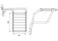 WäRmetauscher Innenraumheizung Valeo 811677 Aluminium FüR Ford Transit V363 FCD