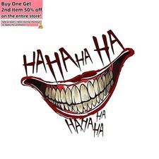 Hahaha Joker Smile Mouth Decal Halloween Prank Auto Car Window Vinyl Sticker Hahaha Joker Smile Mouth Decal Halloween Prank Auto Car Window Vinyl Sticker