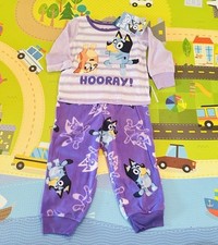 Bluey Microfleece Top Bottoms Pajama Set size 3T