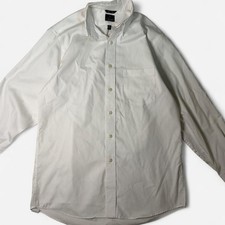 Chaps White Long Sleeve Button Up - Size L