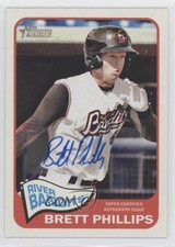 2014 Topps Heritage Minor League Edition Real One Brett Phillips Auto x7b