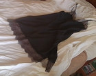 Victoria’s Secret NWT Gray Lace Adj Strap Chemise Slip Dress Lingerie Size L WOW — photo 1