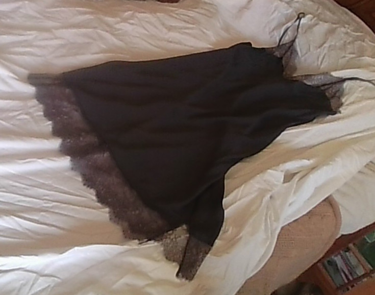 Victoria’s Secret NWT Gray Lace Adj Strap Chemise Slip Dress Lingerie Size L WOW
