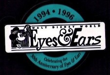 Disney Walt Disney World Epcot Center Opening Day Eyes Ears Poster Pin