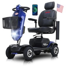 Metro Mobility 4 Wheel Mobility Scooters for Seniors Adults Folding Travel 300lb