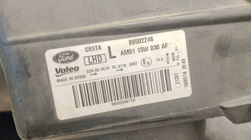 AM5113W030AF faro fanale sinistro per FORD C-MAX II (DXA CB7 DXA CEU) 5637125 - Immagine 4 di 4