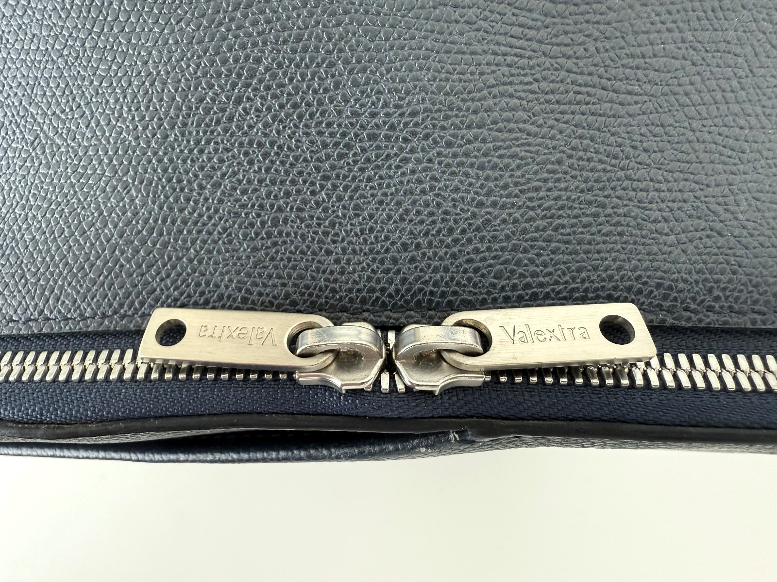 Valextra Italy, Grained Leather Structured Backpa… - image 6