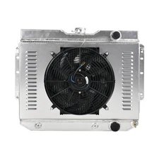 3 Row Radiator Shroud Fan For 59-65 Chevy Impala Bel Air El Camino Chevelle