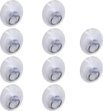 TREELY 10Pcs Suction Cup with Rings, 50Mm Clear Suction Cup Sucker for Window Wa
