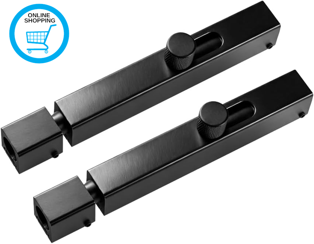 2 Pack Door Lock Bolt, 4 Inch Door Latch Bolts Slide Gate Latches Bolt for Bathr