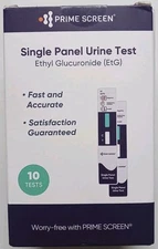 NEW Box of 10 Prime Screen EtG Alcohol Urine Tests Single Panel Fast Accurate