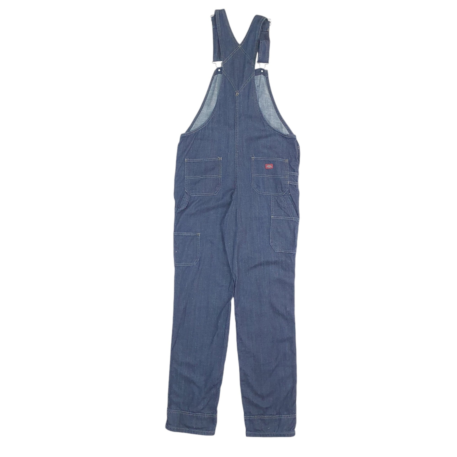 DICKIES Denim Overalls Bib Dungaree Trousers Cotton Navy Mens W30 L34 image 4