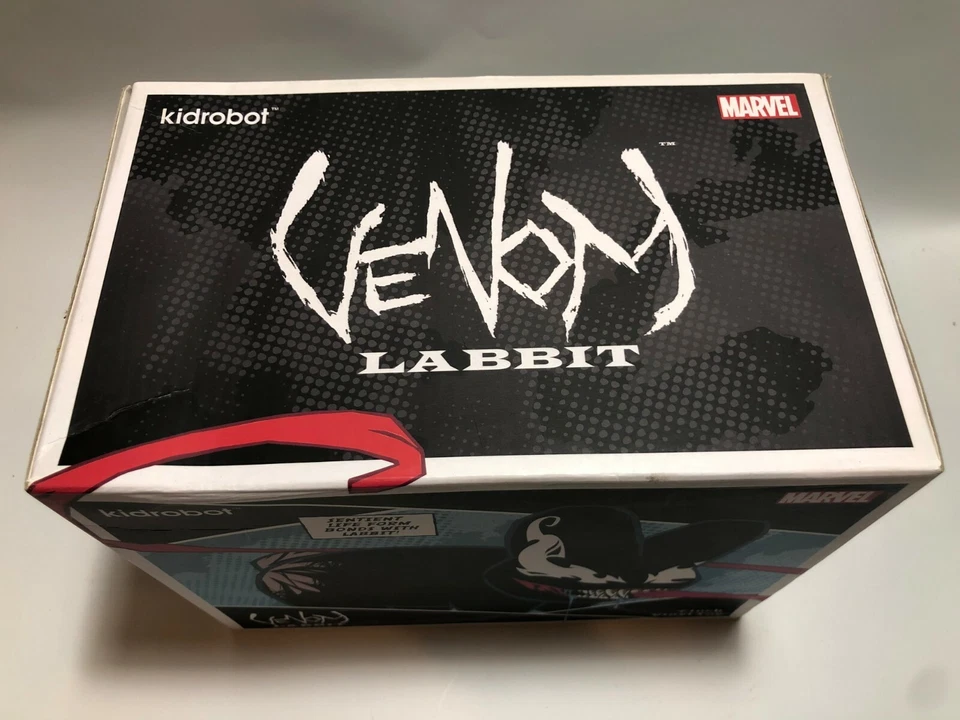 Figura Vinilo FIRMADA Frank Kozik Kidrobot Marvel Venom Labbit 7 pulgadas Foto 2 de 4