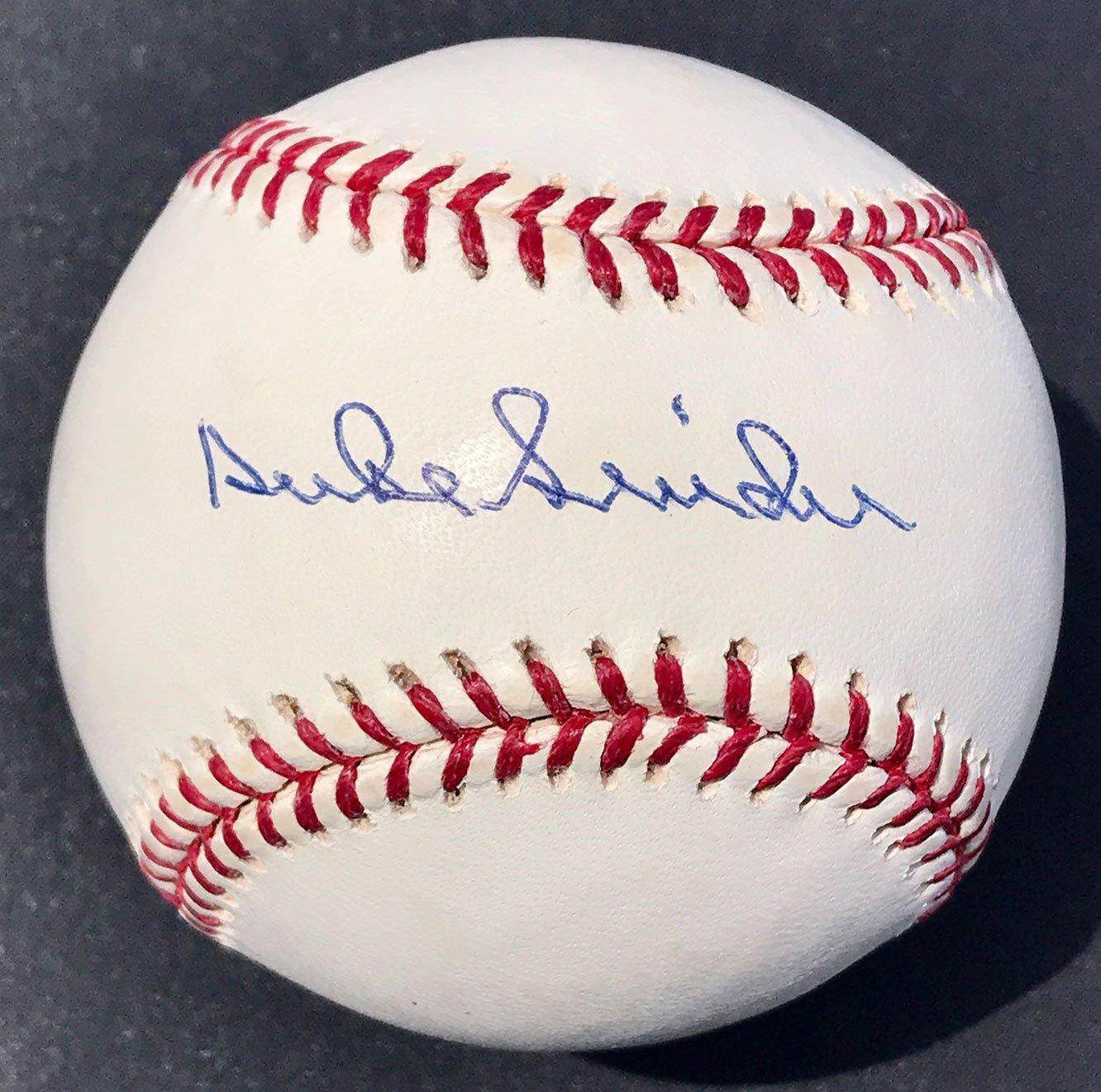 Duke Snider Signed Rawings Hall of Fame Logo Baseball (JSA NN88964)