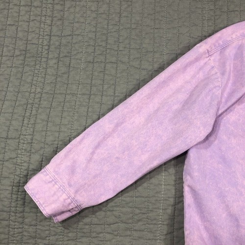 Hello Kitty Shirt Youth Girl Small Purple Denim Graphic Shacket Jacket Sanrio - Picture 10 of 24