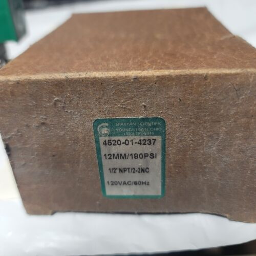 Spartan Scientific 4520-01-4237 Solenoid 12mm/180psi 120VAC 60Hz 1/2" NPT/2-2NC - Picture 6 of 6