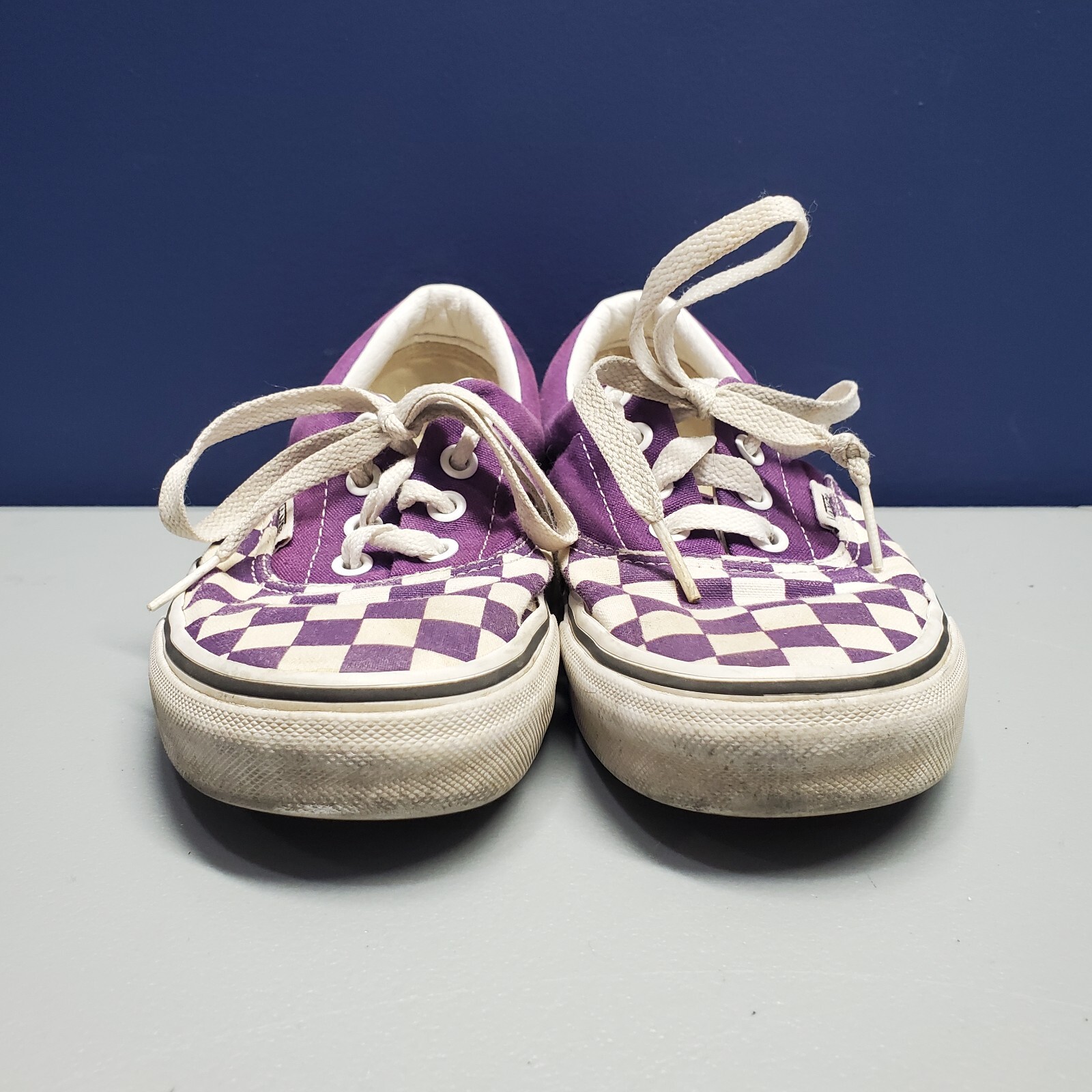 SAOLA VANS scarpe sneakers basse unisex adulti M4.5 W6 viola a quadri stringate 721454