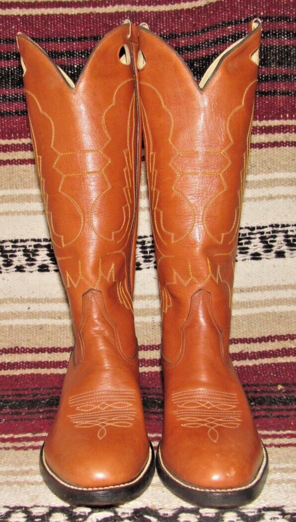 Bottes de cow-boy vintage en cuir reptile Morgan & Miller taille 8 1/2D