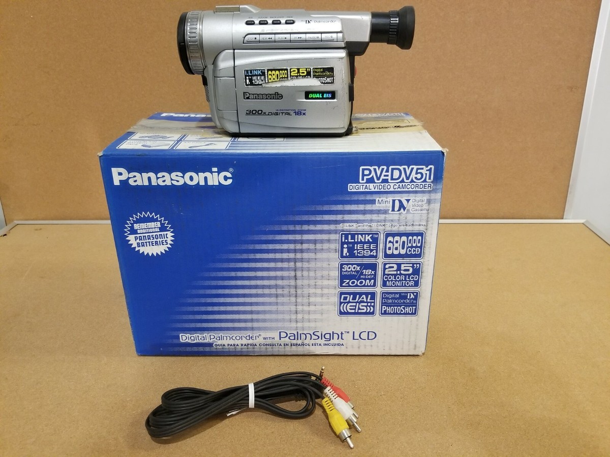 Panasonic PV-DV51 Camcorder 300x Digital 18x Optical Zoom