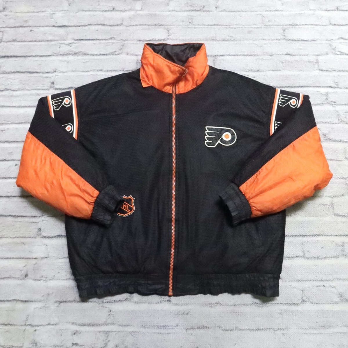 Vintage Philadelphia Flyers Reversible Jacket by Pro Player Size 
