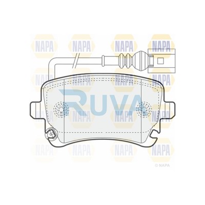 Fits VW Transporter 2003- Multivan 2003-2015 Ruva Rear Brake Pads Set 4E0698451