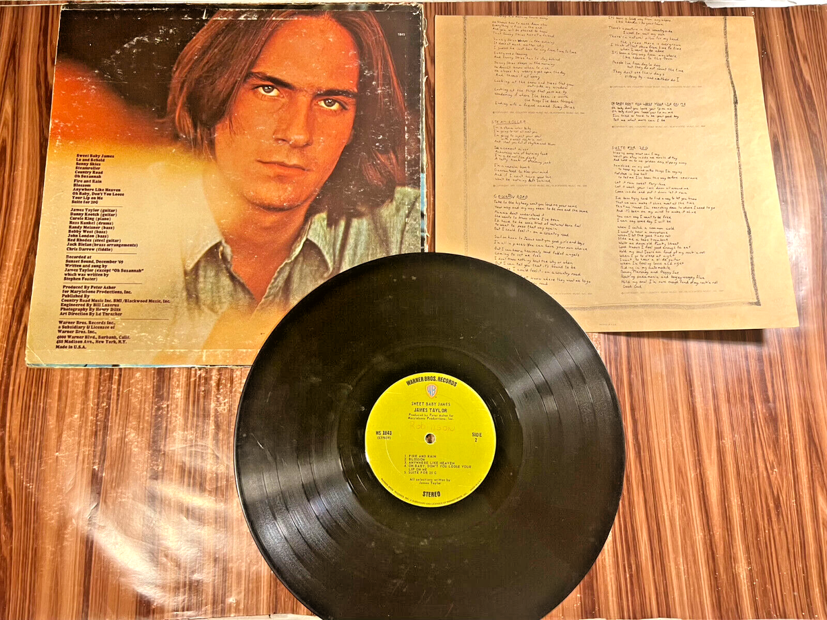 James Taylor 旧規格　未開封 James Taylor Sweet Baby James LP Vinyl Record WS1843 1970 Folk Pop