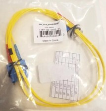 NEW MONOPRICE Fiber Cord Duplex 1m Yellow, 6844 11fp-sd-scst-01 FAST SHIP