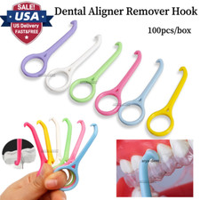 100pcs Dental Orthodontic Aligner Remover Tools Invisible Braces Take Off Hooks