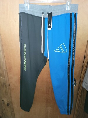 $160 2XL-T Adidas Men s Daniel Patrick Basketball Pants GM4915 Black Blue jogger