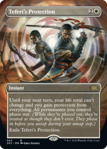 MTG Teferi's Protection FOIL Borderless Japanese Double Masters | eBay