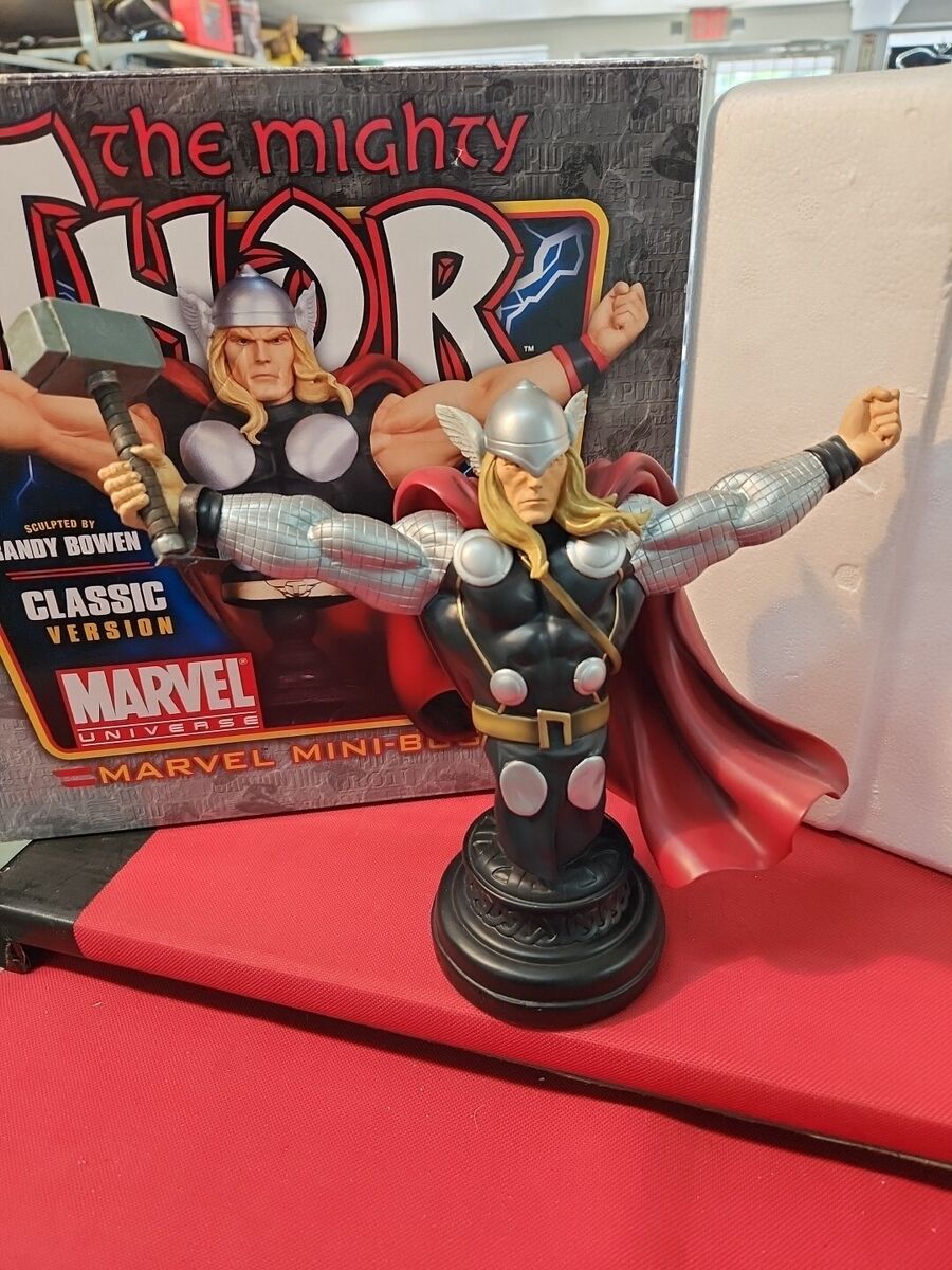 BOWEN DESIGNS MARVEL THOR MINI BUST STATUE LIMITED EDIT NO BOWEN DESIGNS MARVEL THOR MINI BUST STATUE LIMITED EDIT NO