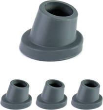 QWORK Replacement Feet for Shower Chair Bath Seat, 4 Pack 1-1/8" I.D Slope Rubbe