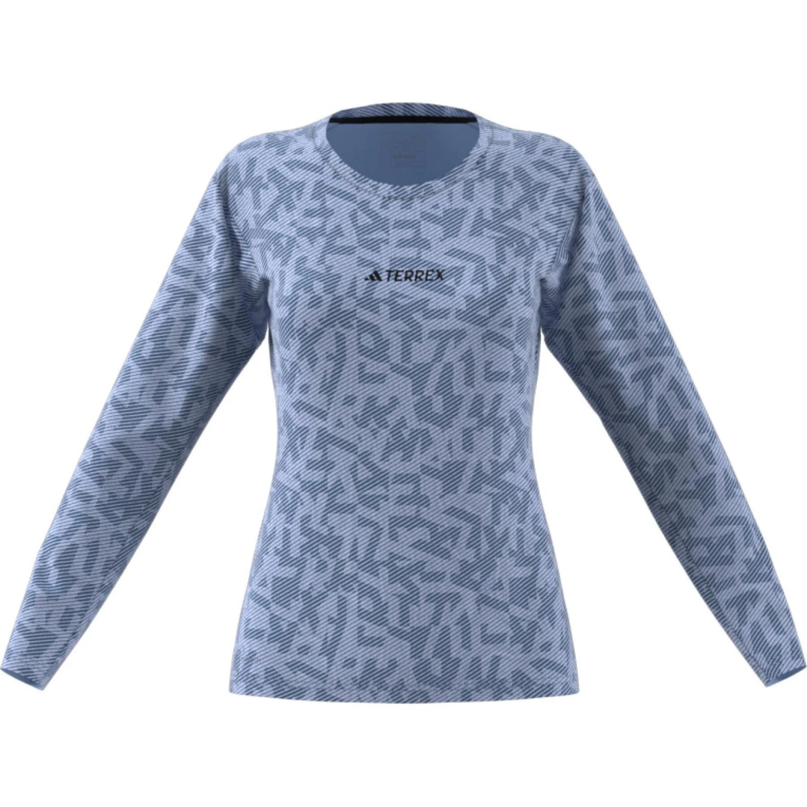 Adidas Women's Terrex Trail Running Tee Long Sleeve HZ1311 Blue XS MSRP $62
