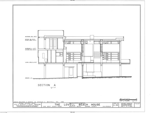 Iconic modern home design, Lovell Beach House, architectural prints, 4 bedrooms - Picture 13 of 14