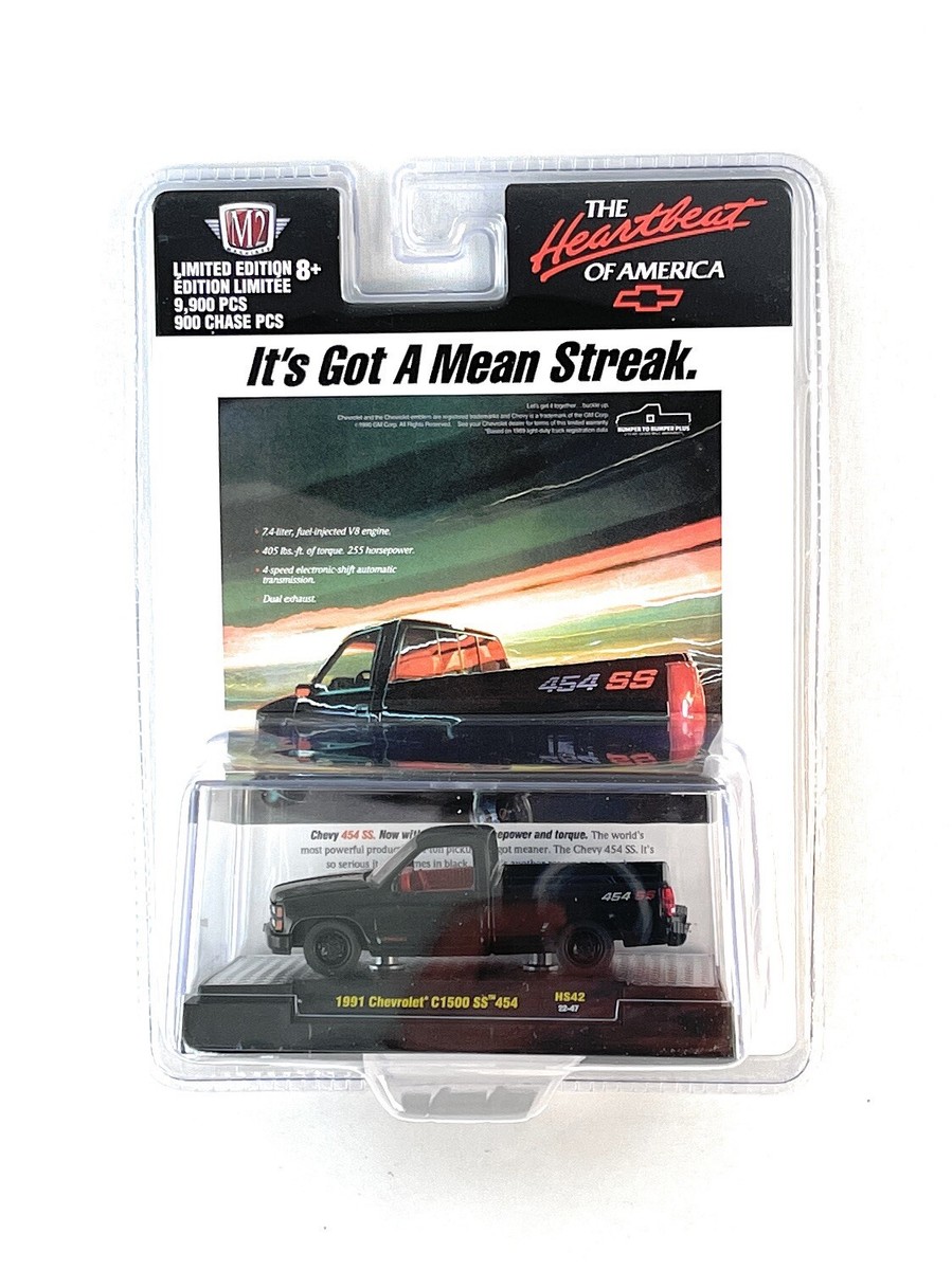 M2 MACHINES 1:64 1991 CHEVROLET C1500 SS 454 PICK UP TRUCK IN 