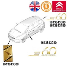 Original Citroen DS3 DS5 Dekor Etiketten 60 und goldene Plakette