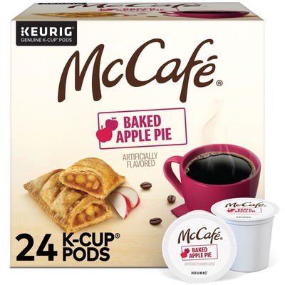 McCafe, Baked Apple Pie Light Roast K-Cup Coffee Pods 24 Count 100% Arabica Bean